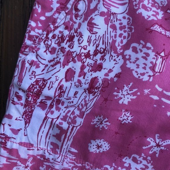 Lilly Pulitzer Shorts Skinny Dippin Sz 4 Callahan Womens Pink White RARE HTF - Picture 3 of 8